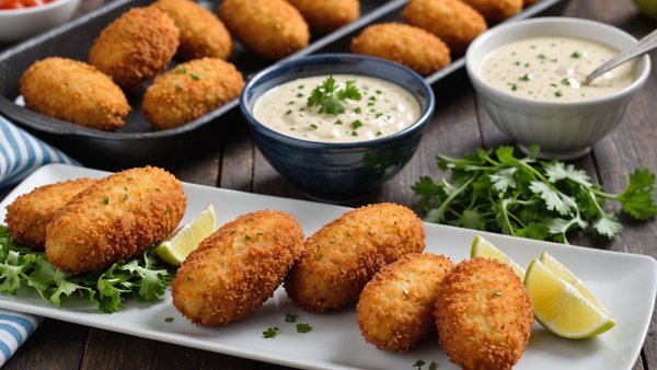 Découvrez la méthode infaillible pour préparer des croquettes de poisson croustillantes accompagnées d"une délicieuse sauce tartare maison !
