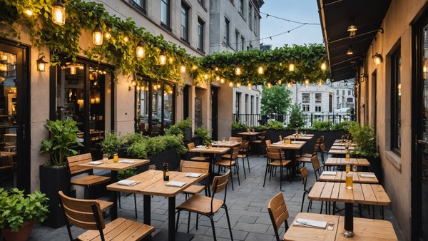 Comment optimiser l'espace d'une petite terrasse de restaurant